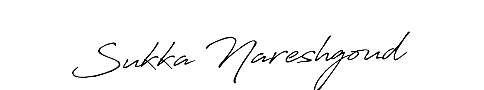 Create a beautiful signature design for name Sukka Nareshgoud. With this signature (Antro_Vectra_Bolder) fonts, you can make a handwritten signature for free. Sukka Nareshgoud signature style 7 images and pictures png