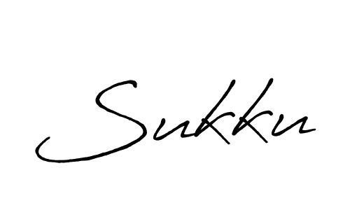 How to make Sukku name signature. Use Antro_Vectra_Bolder style for creating short signs online. This is the latest handwritten sign. Sukku signature style 7 images and pictures png