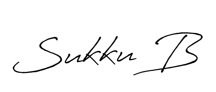 How to Draw Sukku B signature style? Antro_Vectra_Bolder is a latest design signature styles for name Sukku B. Sukku B signature style 7 images and pictures png