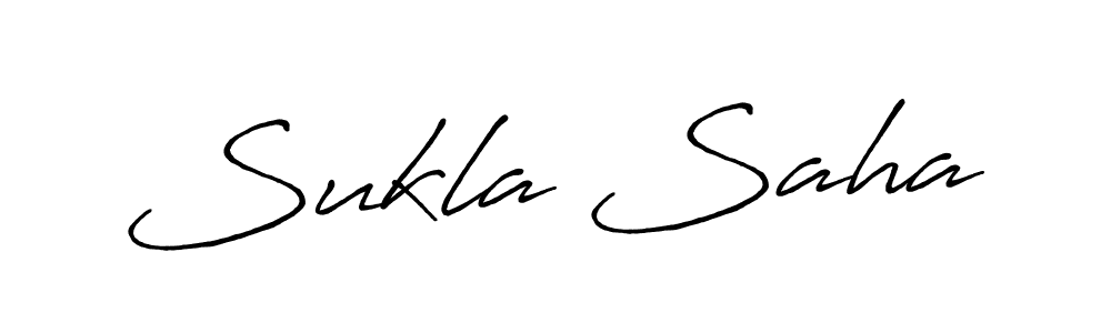 Create a beautiful signature design for name Sukla Saha. With this signature (Antro_Vectra_Bolder) fonts, you can make a handwritten signature for free. Sukla Saha signature style 7 images and pictures png