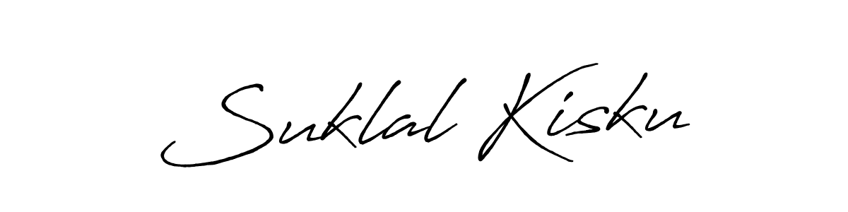 Suklal Kisku stylish signature style. Best Handwritten Sign (Antro_Vectra_Bolder) for my name. Handwritten Signature Collection Ideas for my name Suklal Kisku. Suklal Kisku signature style 7 images and pictures png