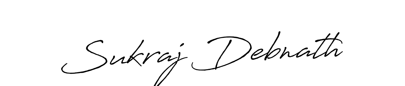 Make a beautiful signature design for name Sukraj Debnath. With this signature (Antro_Vectra_Bolder) style, you can create a handwritten signature for free. Sukraj Debnath signature style 7 images and pictures png