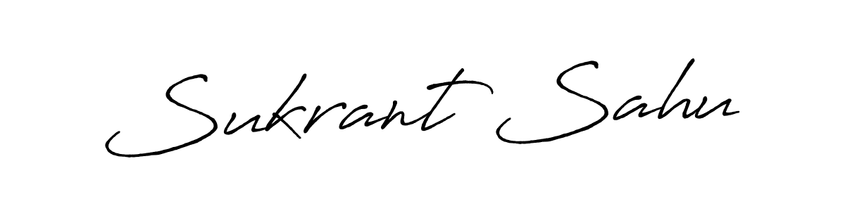 Create a beautiful signature design for name Sukrant Sahu. With this signature (Antro_Vectra_Bolder) fonts, you can make a handwritten signature for free. Sukrant Sahu signature style 7 images and pictures png