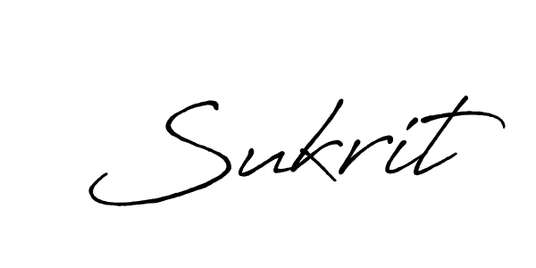 Use a signature maker to create a handwritten signature online. With this signature software, you can design (Antro_Vectra_Bolder) your own signature for name Sukrit. Sukrit signature style 7 images and pictures png