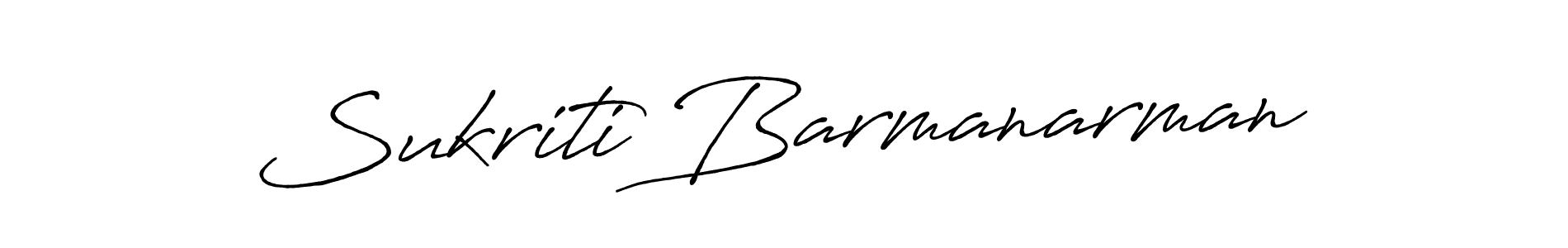 Also we have Sukriti Barmanarman name is the best signature style. Create professional handwritten signature collection using Antro_Vectra_Bolder autograph style. Sukriti Barmanarman signature style 7 images and pictures png