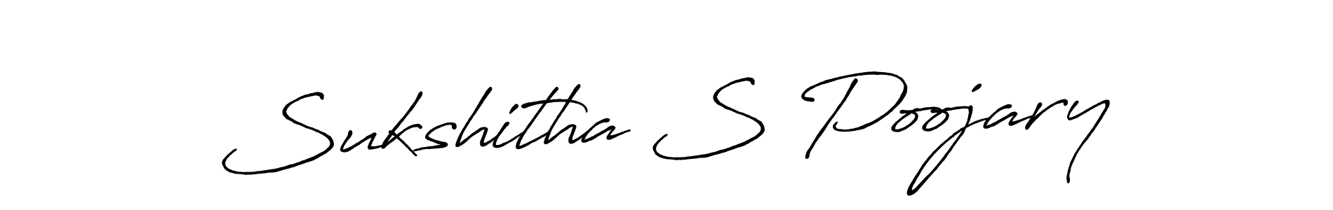 This is the best signature style for the Sukshitha S Poojary name. Also you like these signature font (Antro_Vectra_Bolder). Mix name signature. Sukshitha S Poojary signature style 7 images and pictures png