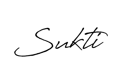 Design your own signature with our free online signature maker. With this signature software, you can create a handwritten (Antro_Vectra_Bolder) signature for name Sukti. Sukti signature style 7 images and pictures png