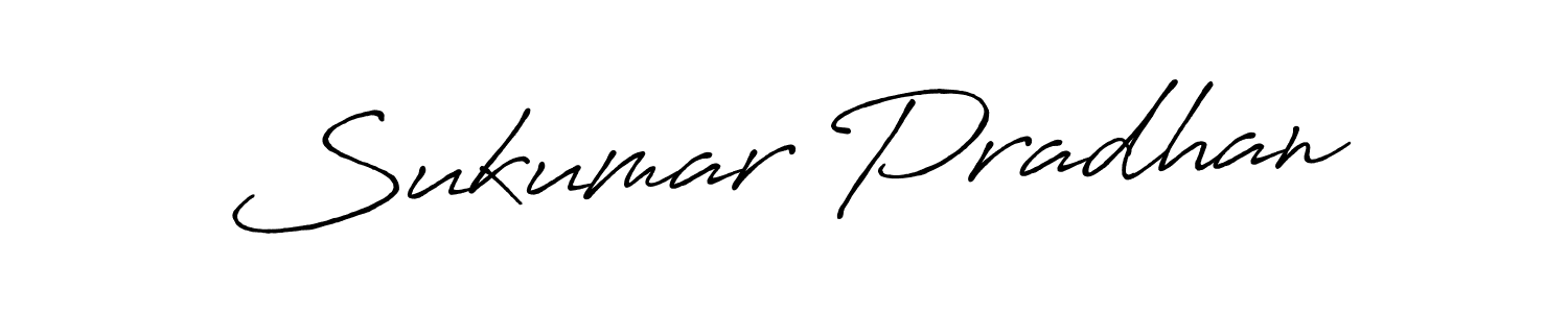 Create a beautiful signature design for name Sukumar Pradhan. With this signature (Antro_Vectra_Bolder) fonts, you can make a handwritten signature for free. Sukumar Pradhan signature style 7 images and pictures png