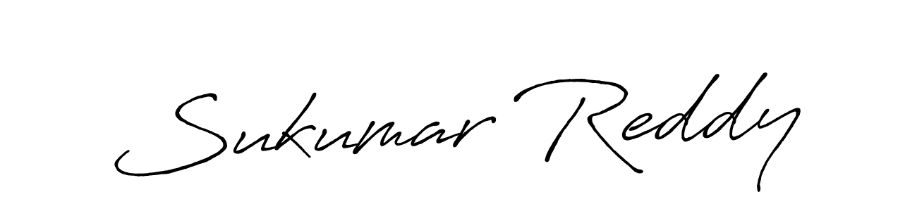 Create a beautiful signature design for name Sukumar Reddy. With this signature (Antro_Vectra_Bolder) fonts, you can make a handwritten signature for free. Sukumar Reddy signature style 7 images and pictures png