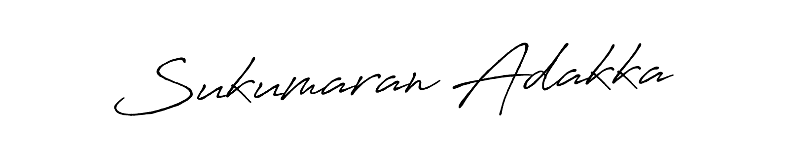 Sukumaran Adakka stylish signature style. Best Handwritten Sign (Antro_Vectra_Bolder) for my name. Handwritten Signature Collection Ideas for my name Sukumaran Adakka. Sukumaran Adakka signature style 7 images and pictures png