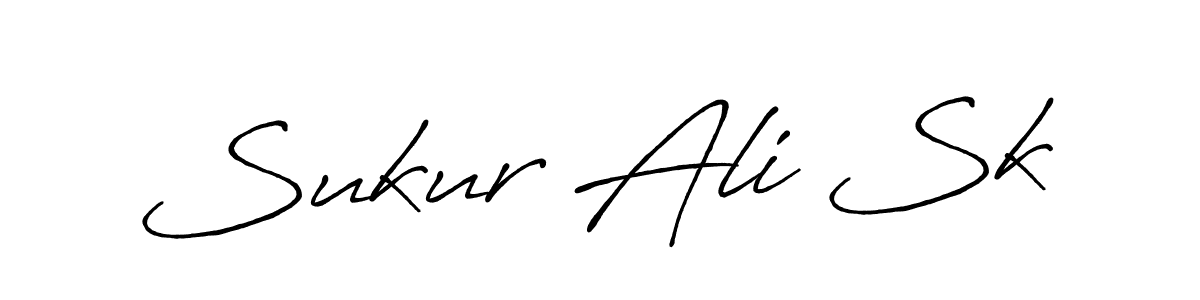 Also we have Sukur Ali Sk name is the best signature style. Create professional handwritten signature collection using Antro_Vectra_Bolder autograph style. Sukur Ali Sk signature style 7 images and pictures png
