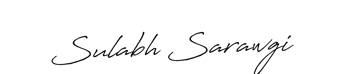 How to make Sulabh Sarawgi name signature. Use Antro_Vectra_Bolder style for creating short signs online. This is the latest handwritten sign. Sulabh Sarawgi signature style 7 images and pictures png