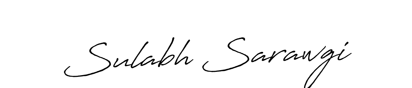 Design your own signature with our free online signature maker. With this signature software, you can create a handwritten (Antro_Vectra_Bolder) signature for name Sulabh Sarawgi. Sulabh Sarawgi signature style 7 images and pictures png