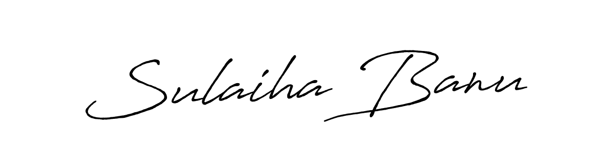 It looks lik you need a new signature style for name Sulaiha Banu. Design unique handwritten (Antro_Vectra_Bolder) signature with our free signature maker in just a few clicks. Sulaiha Banu signature style 7 images and pictures png