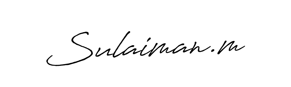 Once you've used our free online signature maker to create your best signature Antro_Vectra_Bolder style, it's time to enjoy all of the benefits that Sulaiman.m name signing documents. Sulaiman.m signature style 7 images and pictures png
