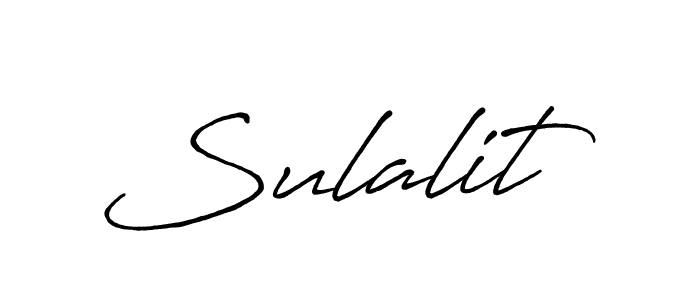 It looks lik you need a new signature style for name Sulalit. Design unique handwritten (Antro_Vectra_Bolder) signature with our free signature maker in just a few clicks. Sulalit signature style 7 images and pictures png