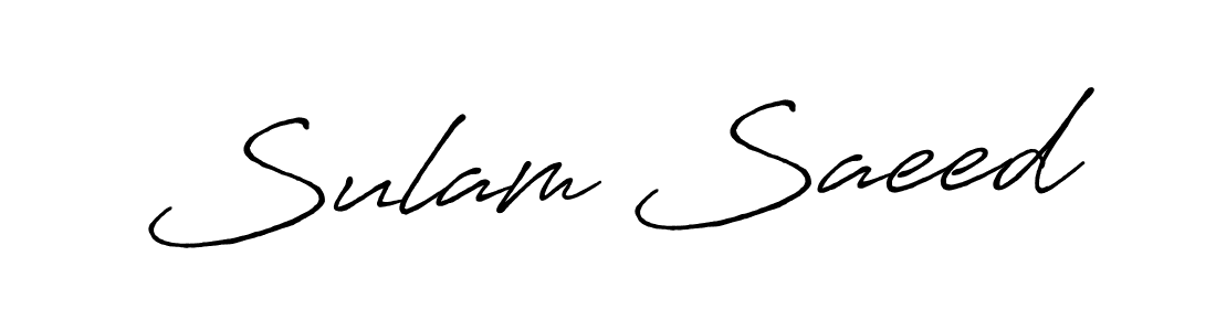 It looks lik you need a new signature style for name Sulam Saeed. Design unique handwritten (Antro_Vectra_Bolder) signature with our free signature maker in just a few clicks. Sulam Saeed signature style 7 images and pictures png