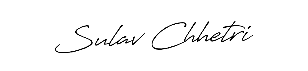 You should practise on your own different ways (Antro_Vectra_Bolder) to write your name (Sulav Chhetri) in signature. don't let someone else do it for you. Sulav Chhetri signature style 7 images and pictures png