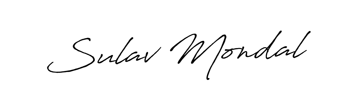 Make a short Sulav Mondal signature style. Manage your documents anywhere anytime using Antro_Vectra_Bolder. Create and add eSignatures, submit forms, share and send files easily. Sulav Mondal signature style 7 images and pictures png