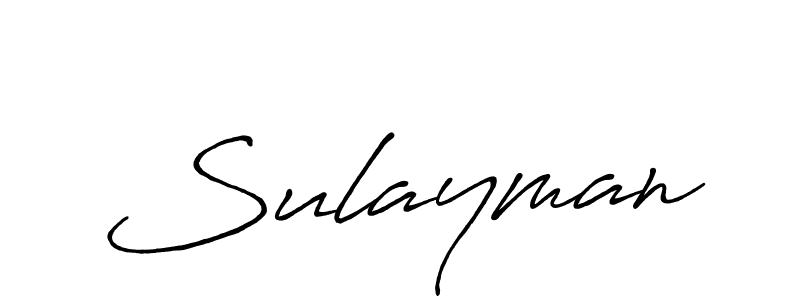 Also we have Sulayman name is the best signature style. Create professional handwritten signature collection using Antro_Vectra_Bolder autograph style. Sulayman signature style 7 images and pictures png