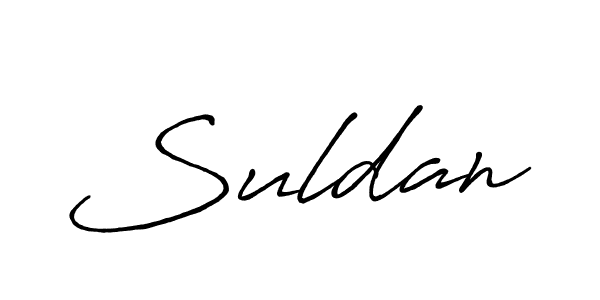 Make a beautiful signature design for name Suldan. With this signature (Antro_Vectra_Bolder) style, you can create a handwritten signature for free. Suldan signature style 7 images and pictures png