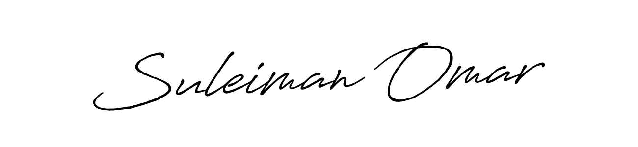 Also we have Suleiman Omar name is the best signature style. Create professional handwritten signature collection using Antro_Vectra_Bolder autograph style. Suleiman Omar signature style 7 images and pictures png