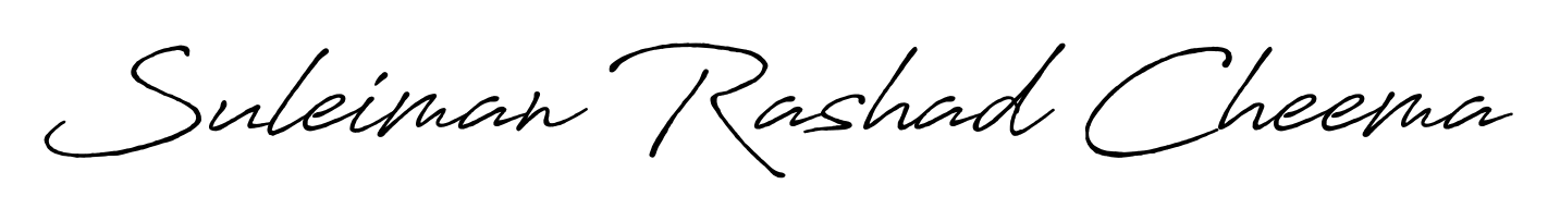 Give your name Suleiman Rashad Cheema an exquisite flair with the Antro_Vectra_Bolder script font. Ideal for contracts, resumes, and formal letterheads. Suleiman Rashad Cheema signature style 7 images and pictures png