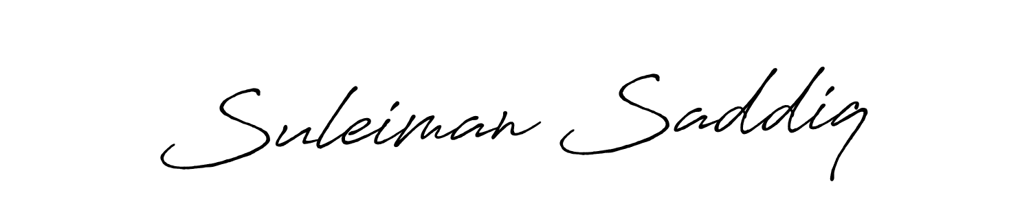 The best way (Antro_Vectra_Bolder) to make a short signature is to pick only two or three words in your name. The name Suleiman Saddiq include a total of six letters. For converting this name. Suleiman Saddiq signature style 7 images and pictures png