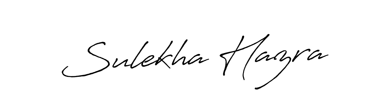 Make a beautiful signature design for name Sulekha Hazra. With this signature (Antro_Vectra_Bolder) style, you can create a handwritten signature for free. Sulekha Hazra signature style 7 images and pictures png