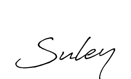 It looks lik you need a new signature style for name Suley. Design unique handwritten (Antro_Vectra_Bolder) signature with our free signature maker in just a few clicks. Suley signature style 7 images and pictures png