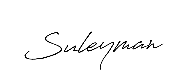 Create a beautiful signature design for name Suleyman. With this signature (Antro_Vectra_Bolder) fonts, you can make a handwritten signature for free. Suleyman signature style 7 images and pictures png