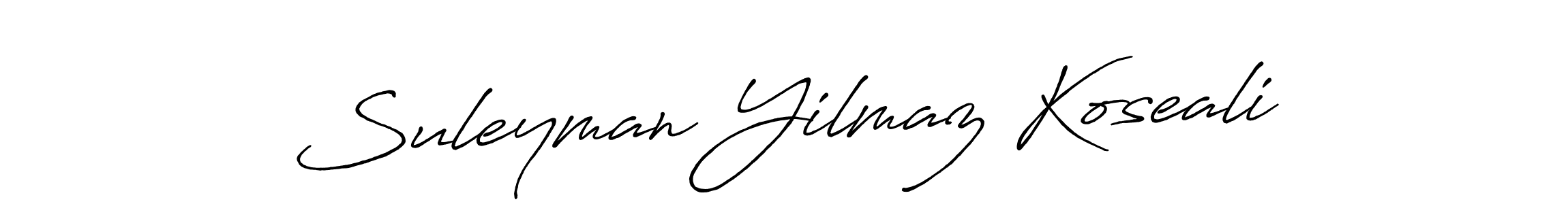 How to Draw Suleyman Yilmaz Koseali signature style? Antro_Vectra_Bolder is a latest design signature styles for name Suleyman Yilmaz Koseali. Suleyman Yilmaz Koseali signature style 7 images and pictures png