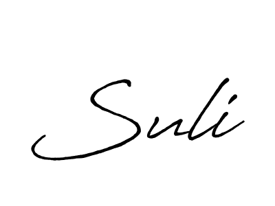 It looks lik you need a new signature style for name Suli. Design unique handwritten (Antro_Vectra_Bolder) signature with our free signature maker in just a few clicks. Suli signature style 7 images and pictures png
