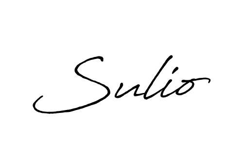 Design your own signature with our free online signature maker. With this signature software, you can create a handwritten (Antro_Vectra_Bolder) signature for name Sulio. Sulio signature style 7 images and pictures png