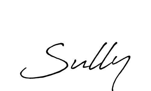 Create a beautiful signature design for name Sully. With this signature (Antro_Vectra_Bolder) fonts, you can make a handwritten signature for free. Sully signature style 7 images and pictures png