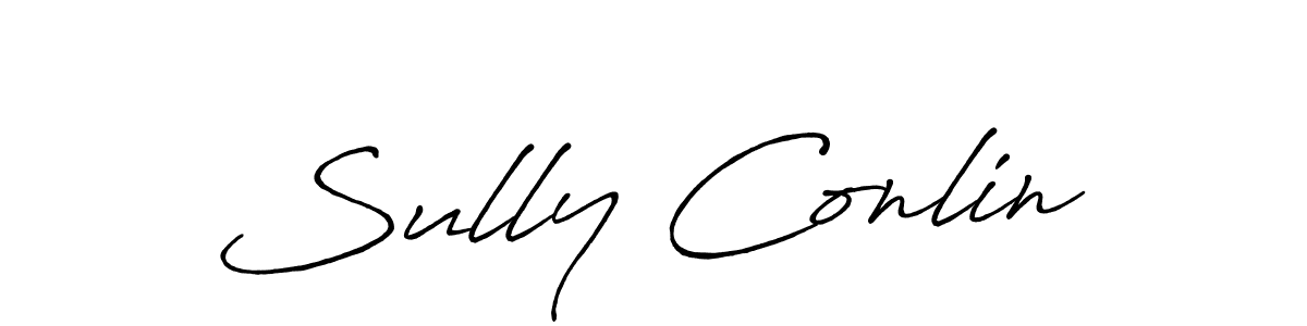 You should practise on your own different ways (Antro_Vectra_Bolder) to write your name (Sully Conlin) in signature. don't let someone else do it for you. Sully Conlin signature style 7 images and pictures png