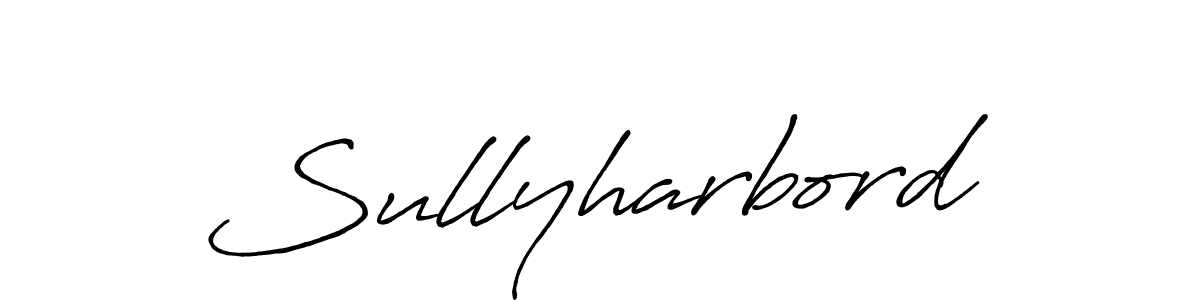 How to make Sullyharbord name signature. Use Antro_Vectra_Bolder style for creating short signs online. This is the latest handwritten sign. Sullyharbord signature style 7 images and pictures png