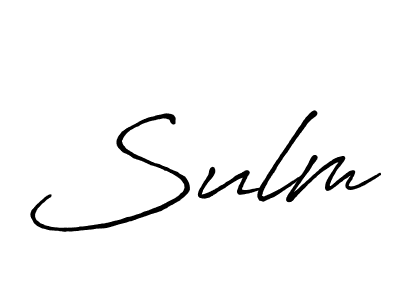 Also we have Sulm name is the best signature style. Create professional handwritten signature collection using Antro_Vectra_Bolder autograph style. Sulm signature style 7 images and pictures png