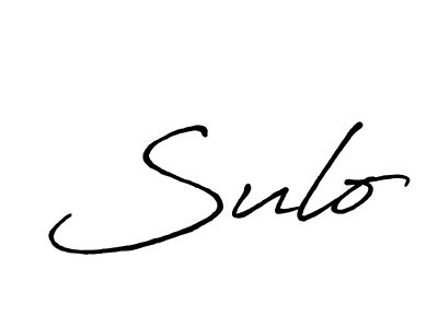 if you are searching for the best signature style for your name Sulo. so please give up your signature search. here we have designed multiple signature styles  using Antro_Vectra_Bolder. Sulo signature style 7 images and pictures png