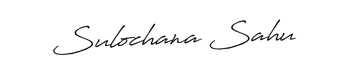 The best way (Antro_Vectra_Bolder) to make a short signature is to pick only two or three words in your name. The name Sulochana Sahu include a total of six letters. For converting this name. Sulochana Sahu signature style 7 images and pictures png