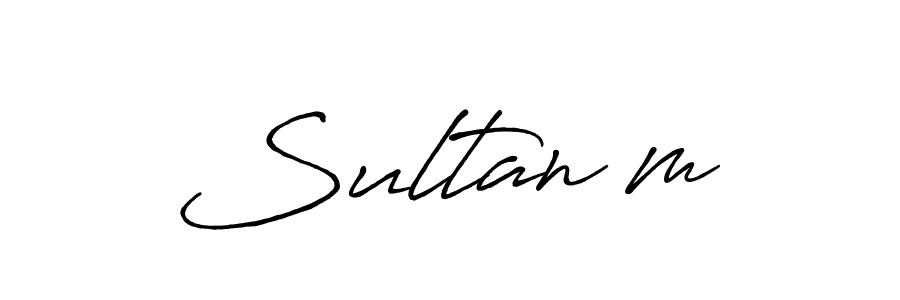 Make a beautiful signature design for name Sultanım. With this signature (Antro_Vectra_Bolder) style, you can create a handwritten signature for free. Sultanım signature style 7 images and pictures png