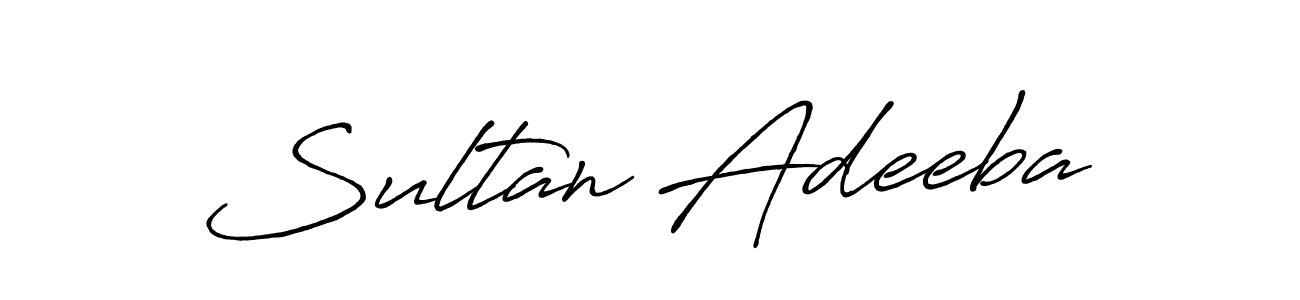 Use a signature maker to create a handwritten signature online. With this signature software, you can design (Antro_Vectra_Bolder) your own signature for name Sultan Adeeba. Sultan Adeeba signature style 7 images and pictures png