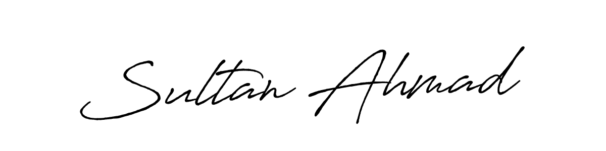 Create a beautiful signature design for name Sultan Ahmad. With this signature (Antro_Vectra_Bolder) fonts, you can make a handwritten signature for free. Sultan Ahmad signature style 7 images and pictures png