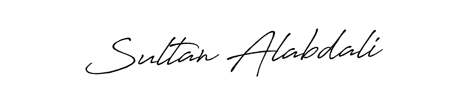 Design your own signature with our free online signature maker. With this signature software, you can create a handwritten (Antro_Vectra_Bolder) signature for name Sultan Alabdali. Sultan Alabdali signature style 7 images and pictures png
