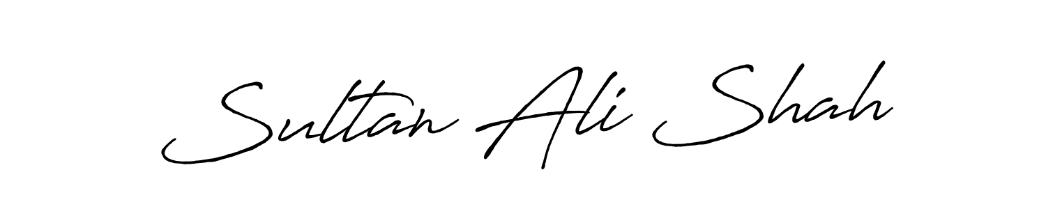 Also we have Sultan Ali Shah name is the best signature style. Create professional handwritten signature collection using Antro_Vectra_Bolder autograph style. Sultan Ali Shah signature style 7 images and pictures png