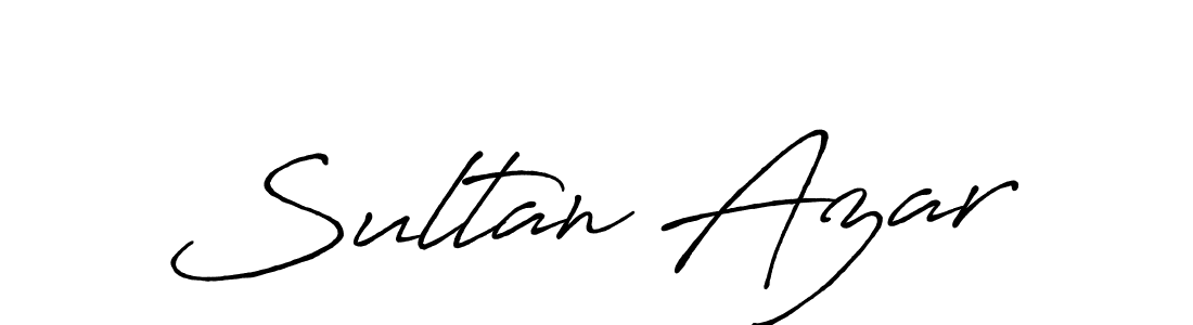 How to make Sultan Azar name signature. Use Antro_Vectra_Bolder style for creating short signs online. This is the latest handwritten sign. Sultan Azar signature style 7 images and pictures png