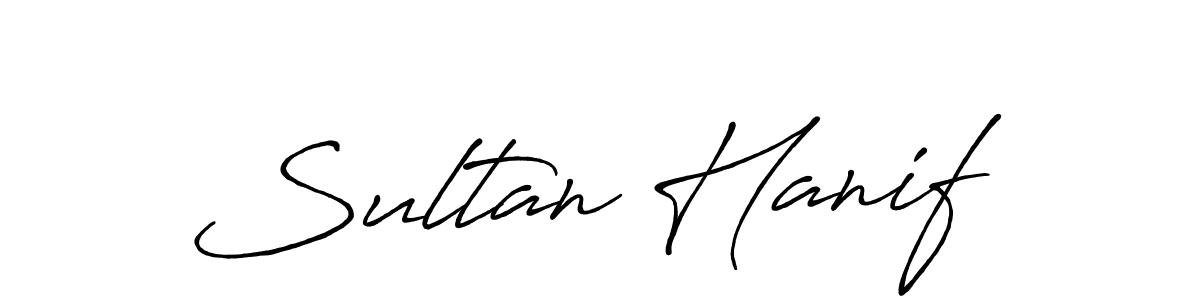 How to make Sultan Hanif name signature. Use Antro_Vectra_Bolder style for creating short signs online. This is the latest handwritten sign. Sultan Hanif signature style 7 images and pictures png