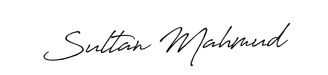 Also we have Sultan Mahmud name is the best signature style. Create professional handwritten signature collection using Antro_Vectra_Bolder autograph style. Sultan Mahmud signature style 7 images and pictures png