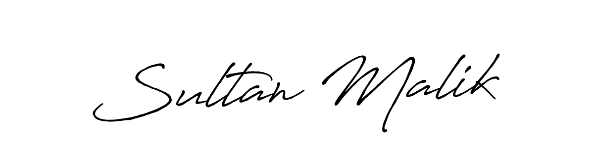 Create a beautiful signature design for name Sultan Malik. With this signature (Antro_Vectra_Bolder) fonts, you can make a handwritten signature for free. Sultan Malik signature style 7 images and pictures png