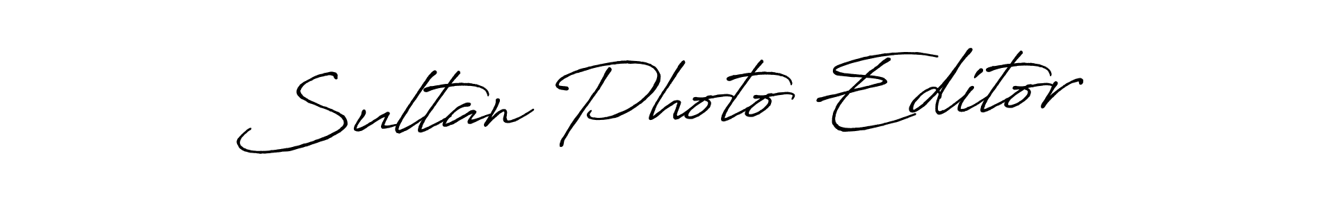 Also we have Sultan Photo Editor name is the best signature style. Create professional handwritten signature collection using Antro_Vectra_Bolder autograph style. Sultan Photo Editor signature style 7 images and pictures png